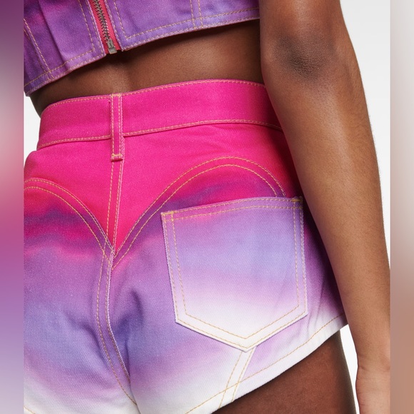 AREA Embellished ombré denim shorts, size 27 (NWT) - Picture 5 of 5